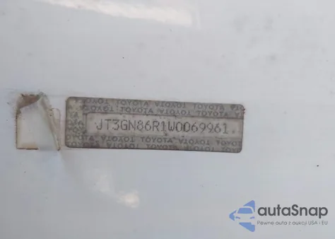 1998 Toyota 4Runner Sr5 V6 z USA, uszkodzony, nr VIN JT3GN86R1W0069961